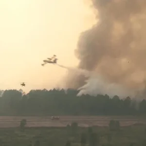 Bombeiros controlam incêndios perto de Bordeaux antes de nova onda de calor