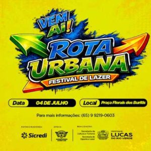 Rota Urbana reúne esporte, cultura e lazer neste sábado (4)