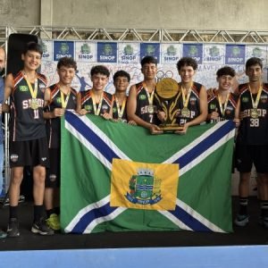 Sinop conquista ouro no basquete masculino dos Jogos Estudantis de Seleções Mato-grossenses