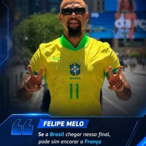 MESMO NÍVEL!  Felipe Melo confia que o Brasil pode vencer a França.

#Brasil #Fr…