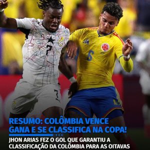 A Colômbia é a última seleção classificada para as oitavas de final da Copa do M…