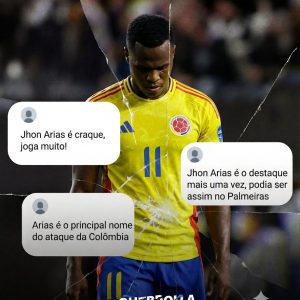 Autor do gol que deu a vitória para a Colômbia, Jhon Arias, teve atuação exaltad…