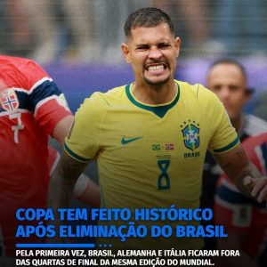 A eliminação do Brasil confirmou um marco inédito na história da Copa do Mundo,…