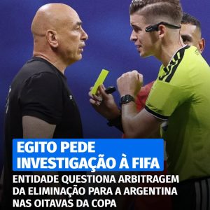 A arbitragem de Argentina x Egito virou alvo de uma queixa oficial à Fifa. A ent…