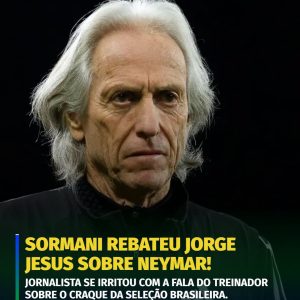 Após o ‘tu, finish’ de Jorge Jesus para Neymar, Sormani não deixou barato e crit…