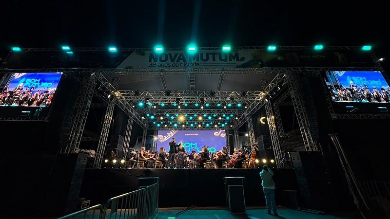  Orquestra Jovem, Nova Mutum/MT celebra seus 38 anos em noite inesquecível
