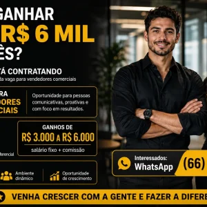 Quer ganhar até R$ 6 mil por mês? Empresa está contratando vendedores comerciais; saiba como participar