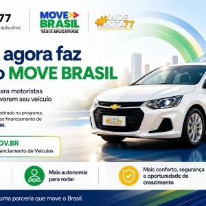 Rota77 anuncia participação no Move Brasil e reforça apoio aos motoristas de aplicativo
