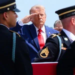Trump comparece à cerimônia solene de soldados dos EUA mortos no Irã