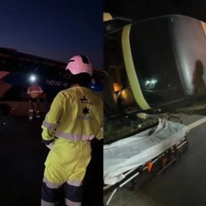 Ônibus com 37 passageiros sofre pane mecânica e tomba em rodovia de MT – FOLHAMAX