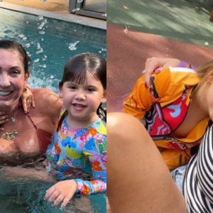Mãe de Virginia diverte fãs ao passar tarde com filhos da influencer; veja