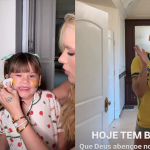 Virginia mostra animação e preparativos para levar filhas ao jogo do Brasil
