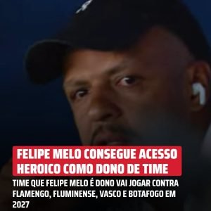 O ex-jogador Felipe Melo, atual dono da SAF do Americano, não segurou a emoção a…