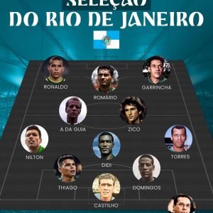 OUTRO NÍVEL!  Seleção com jogadores nascidos no Rio de Janeiro.