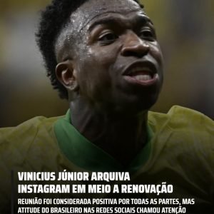 Vinicius Júnior apaga todas as fotos do Instagram em meio à negociação com o Rea…
