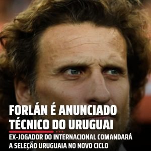 Diego Forlán foi oficializado como novo técnico da seleção do Uruguai. Veja mais…