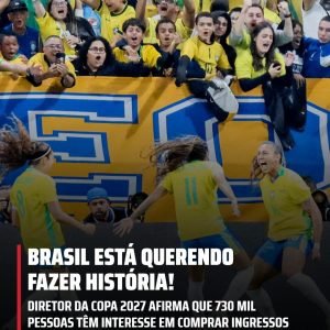 A organização da Copa do Mundo Feminina de 2027, que será realizada no Brasil, d…