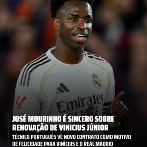 José Mourinho deixou claro que a renovação de Vinícius Jr. é prioridade no Real …