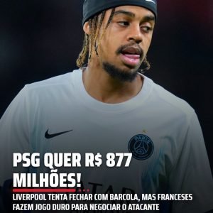 Barcola entrou no radar do Liverpool, que busca alternativas para o ataque. O PS…