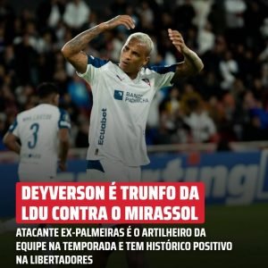 Ex-Palmeiras, Deyverson vive boa fase no Equador e é arma poderosa da LDU no due…