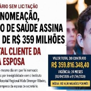 Sem licitação, secretário de Saúde de MT contrata hospital cliente da esposa | VGN