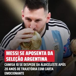 Messi pega todos de surpresa nesta segunda-feira (31) com anúncio de sua aposent…