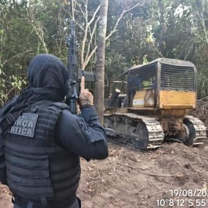PM mira garimpo clandestino e recolhe maquinários no interior