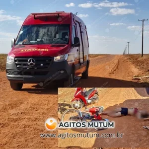 Adolescente fica ferida após cair de bicicleta elétrica em estrada vicinal de Nova Mutum/MT