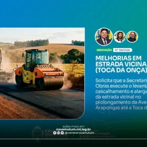 Altair Albuquerque com coautoria dos vereadores Beatriz Correa e Ricardo Schneider solicita melhorias em estrada vicinal entre Jardim Botânico e Toca da Onça