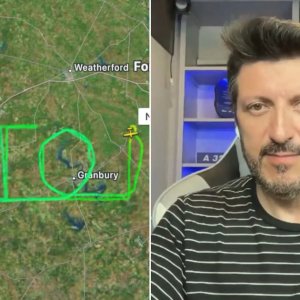 Piloto escreve nome de Lito Sousa no céu em homenagem a influenciador; veja