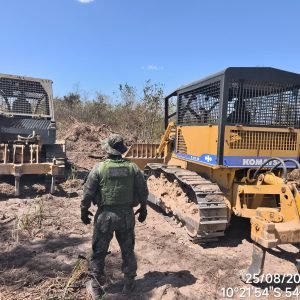 Garimpo irregular é flagrado e cinco máquinas são apreendidas