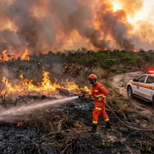 Corpo de Bombeiros mantém equipes no combate a 26 incêndios florestais em 19 municípios de Mato Grosso