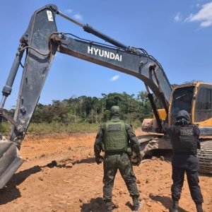 Batalhão Ambiental apreende máquinas e desativa garimpos ilegais em Novo Mundo