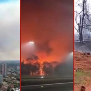 Incêndio em área do Exército em MT pode ter começado após homem atear fogo em vegetação, diz bombeiro