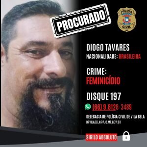 Procurado por morte de esposa em MT tem histórico de violência e escondia armas, diz polícia