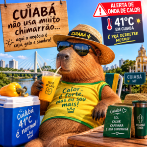 Alerta vermelho: Cuiabá pode enfrentar 41°C durante nova onda de calor