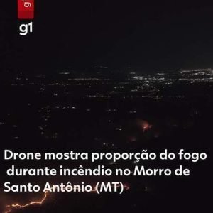 Chuva ajuda bombeiros a controlar incêndio no Morro de Santo Antônio