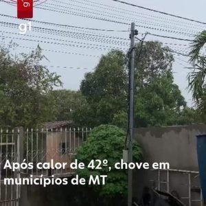 VÍDEO: após calor de 42°C, chuva alivia temperaturas em municípios de MT