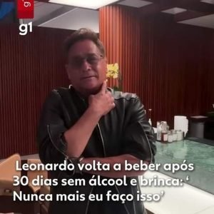 Leonardo volta a beber; entenda efeito e teste relação com a bebida