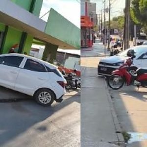 Carro estacionado em vagas para motos chama atenção e atrapalha trânsito na Avenida dos Pavões em Nova Mutum/MT; Veja vídeo | Power Mix