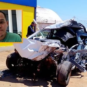 Folha do Estado | Servidor de Prefeitura morre após bater o carro de frente com carreta na BR-364