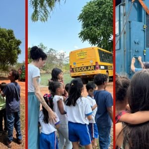 VÍDEO: passagem do elefante Sandro mobiliza comunidade em MT e atrai crianças