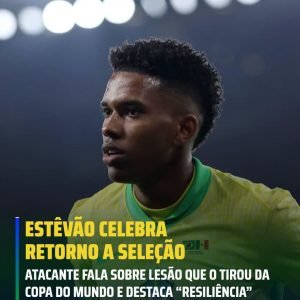 Estêvão comemora retorno a Seleção e fala sobre ter ficado de fora da Copa por l…
