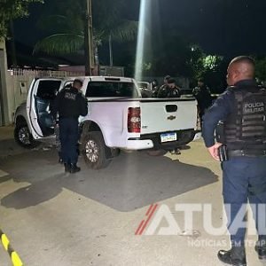 Casal é surpreendido por dupla em moto; homem morre e mulher fica ferida em Nova Mutum/MT; Veja vídeo
