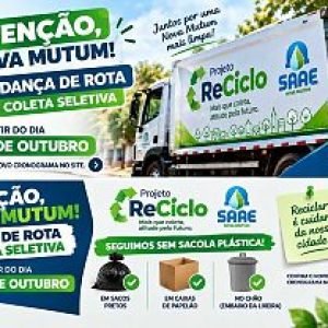 Reciclo muda de dia em vários bairros de Nova Mutum/MT; Veja novo calendário da coleta | Power Mix