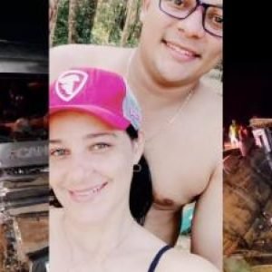 Casal de empresários morre após acidente entre Amarok e carreta na MT-235