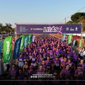 3ª Corrida Lilás reúne mais de 400 participantes, celebra o esporte e fortalece a luta pela valorização das mulheres em Nova Mutum