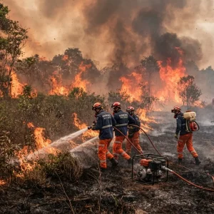 Corpo de Bombeiros combate 14 incêndios florestais em MT