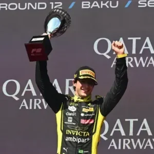 Rafa Câmara vence GP Azerbaijão e amplia liderança na F2
