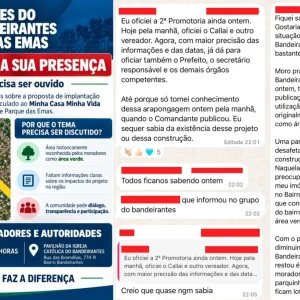 Moradores do Bandeirantes esclarecem mobilização e dizem que debate não é sobre desvalorização imobiliária